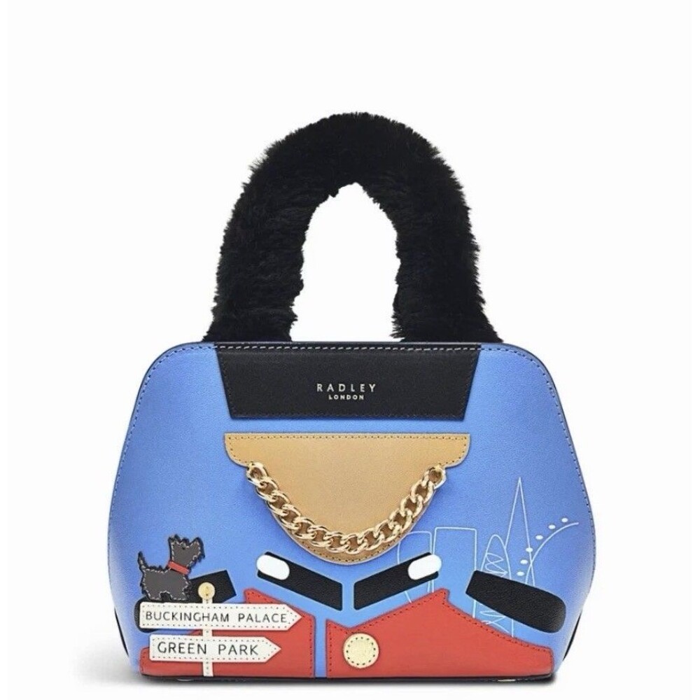 Radley London Mini 25th Anniversary Royal Guard Leather Handbag Crossbody Bag